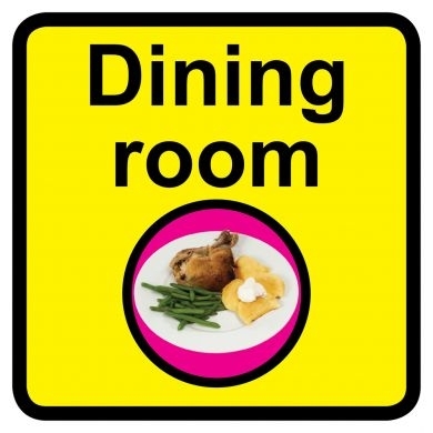 Dining Room sign - 300mm x 300mm